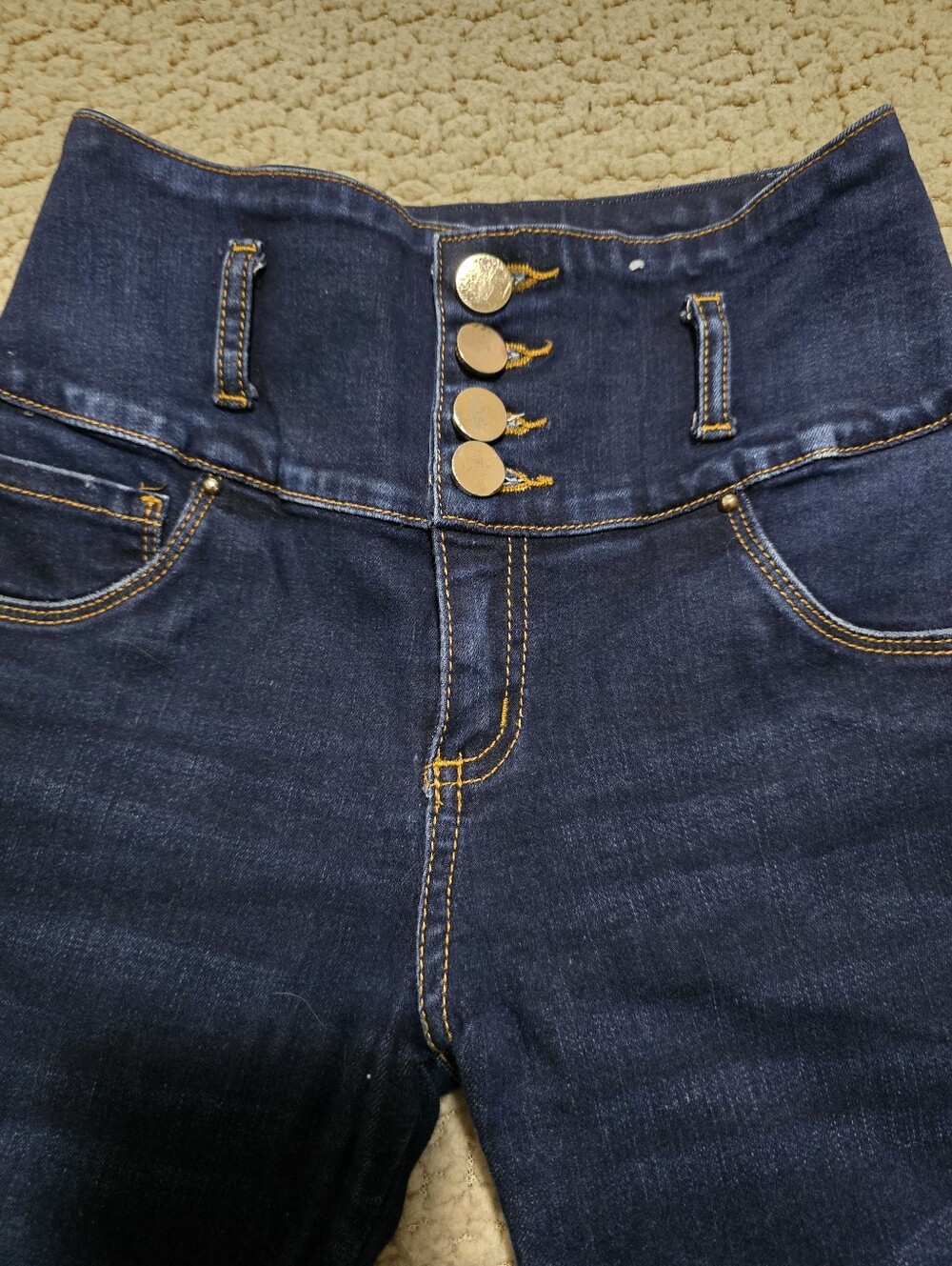 High-Waist Dark Blue Women’s Jeans